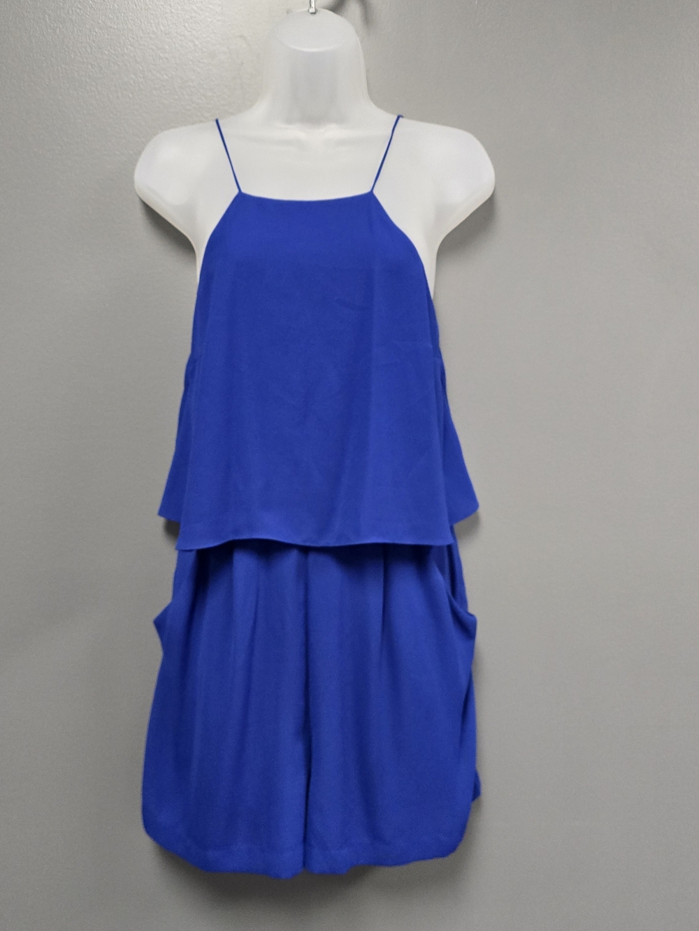 Express Royal Blue Spaghetti-Strap Romper